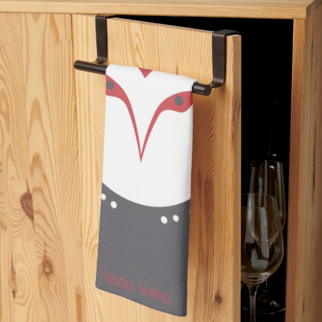 Paño De Cocina Yule Owl (Pliegue de tercios)