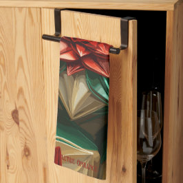 Paño De Cocina Yuletide Opulence: Hilos de oro de Navidades