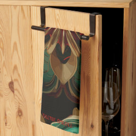 Paño De Cocina Yuletide Opulence: Hilos de oro de Navidades