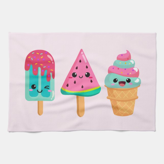 Paño De Cocina Yummy Ice Cream Triam Summer Vibe (Horizontal)