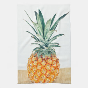 Paño De Cocina Yummy Pale Pastel Pineapple Print Fruto