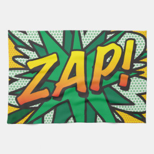 Paño De Cocina ZAP Fun Retro Libro Pop Art