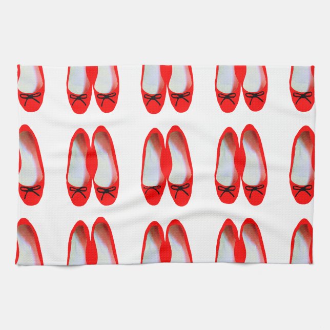 Paño De Cocina Zapatos rojos (Horizontal)