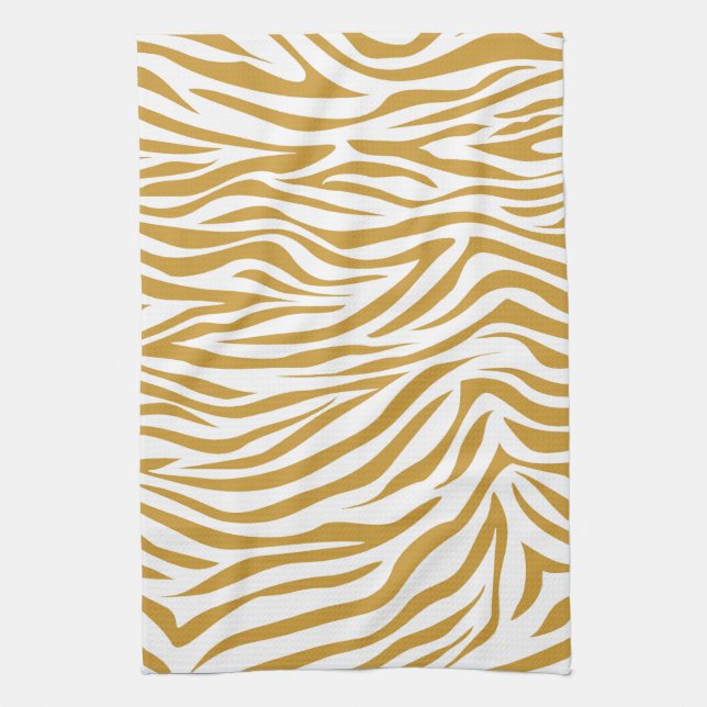 Paño De Cocina Zebra de Safari de Sudan Brown (Vertical)