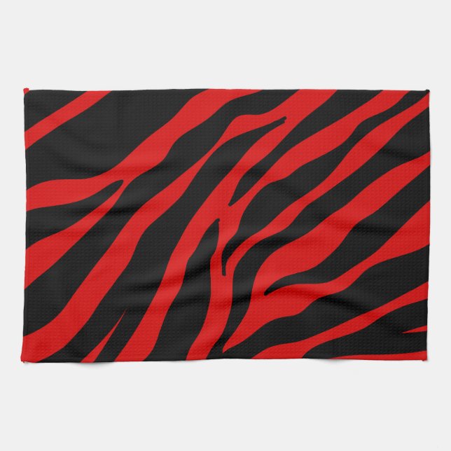Paño De Cocina zebra roja (Horizontal)