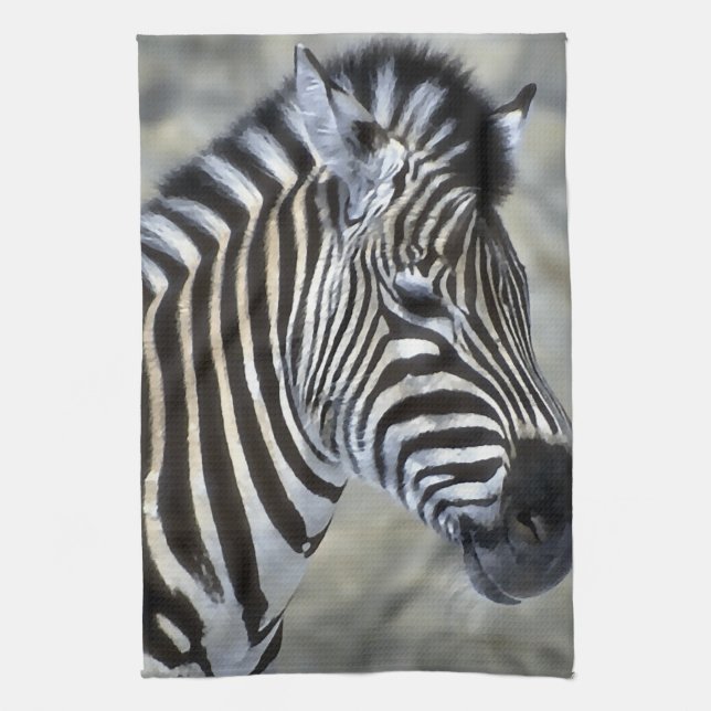 Paño De Cocina Zebras Lovers Art (Vertical)