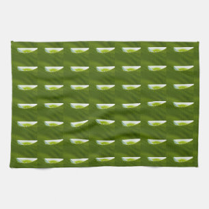 Paño De Cocina Zen Love Green Lotus Leaf Water Drop
