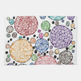 Paño De Cocina Zentangle circles pattern