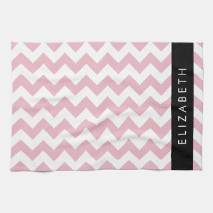 Paño De Cocina Zigzag Rosado, Chevron Rosa, Patrón De Ondas, Su N