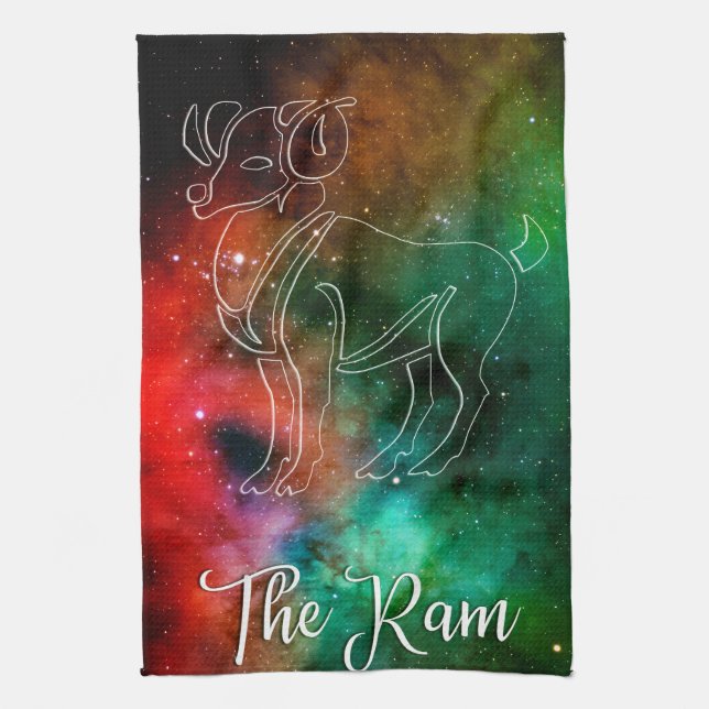 Paño De Cocina Zodiac : Aries 'The Ram' (Vertical)