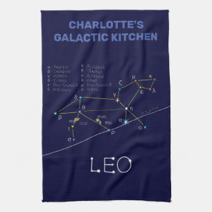 Paño De Cocina Zodiac Constellation Leo