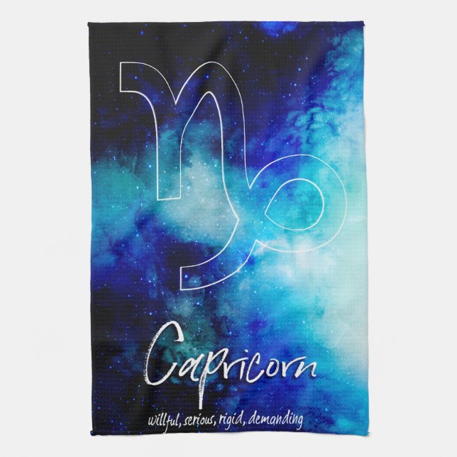 Paño De Cocina Zodiac : Rasgos de Capricornio (Vertical)