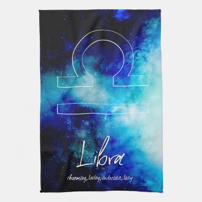 Paño De Cocina Zodiac : Rasgos Libra (Vertical)