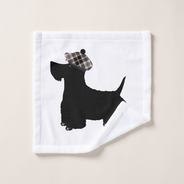 Paño de lavado de Terrier Escocés (Toallita)