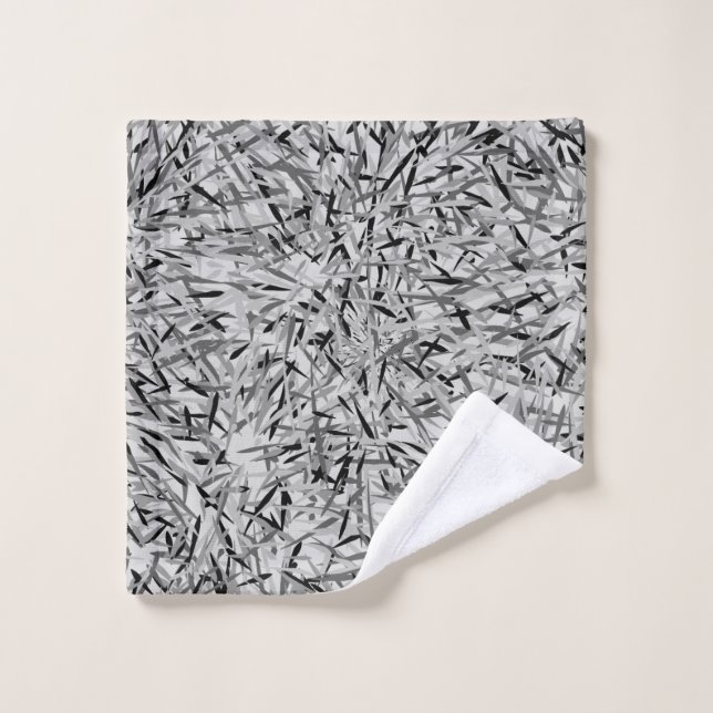 Paño moderno negro y gris del lavado de la (Toallita)