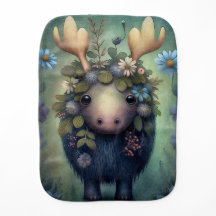 Baby Moose Floral Forest Animal | Ropa para BEBER 