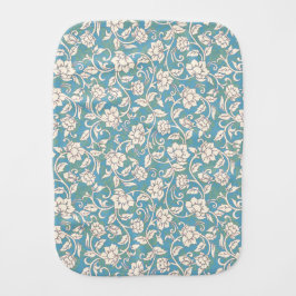 Paño Para Bebés Flores giratorias amarillas y azules