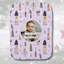 Paño Para Bebés Foto personalizado: primeros regalos de Navidad pa