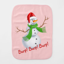 Jingle Burp Snowman Baby Girl