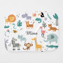 Nombre de bebé personalizado Animales lindos de la