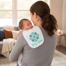 Regalo de bebé personalizado con nombre Floral fol