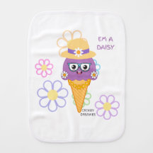 Tela para eructar bebé EM A DAISY Creamy Dreamies