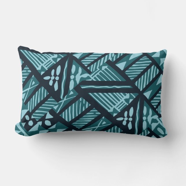 Paño verde azulado tropical 13" del Tapa" almohada (Anverso)