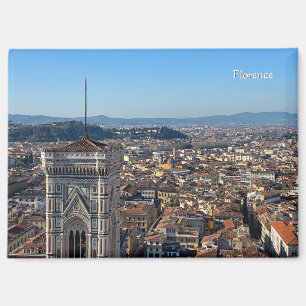 Panorama de Florencia, Italia Imán de foto flexibl