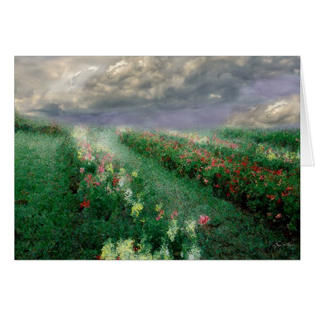 Panorama de las flores de visión longitudinal (Anverso (Horizontal))