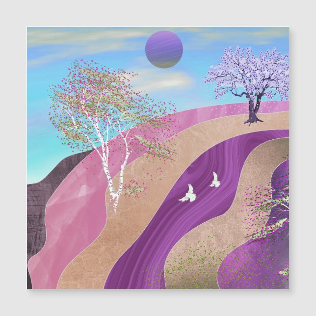 Panorama de los florecientes de primavera (Anverso)