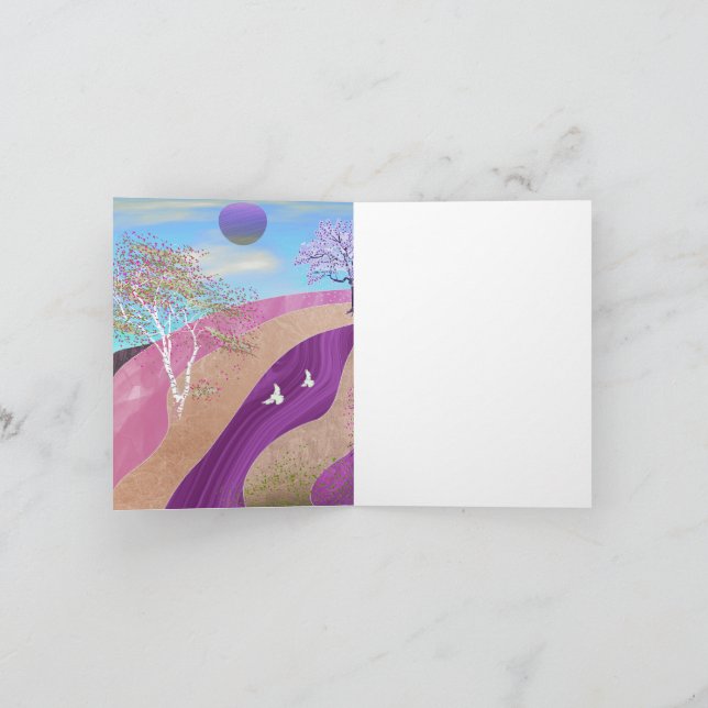 Panorama de los florecientes de primavera (Interior)