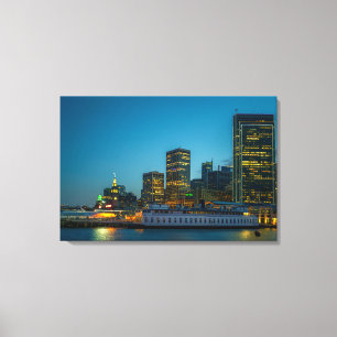Panorama de San Francisco en lienzo   Luces de la 