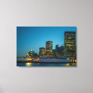 Panorama de San Francisco en lienzo | Luces de la