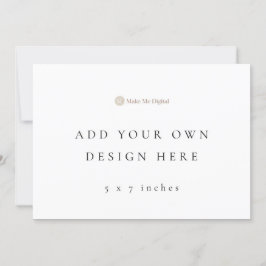 Panorama de tarjetas de invitación de 5 x 7 pulgad