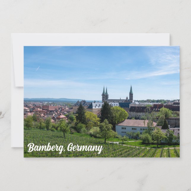 Panorama del casco antiguo de Bamberg, Alemania (Anverso)