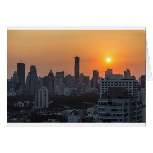 Panorama del cielo de Bangkok