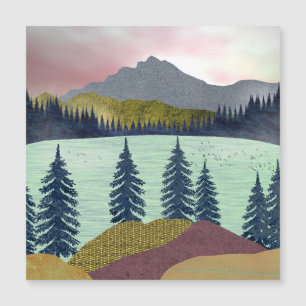 Panorama del Lago del cielo rojo