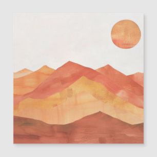Panorama minimalista de las montañas del Boho