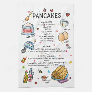 Panqueques Toalla De Plato Ilustrada