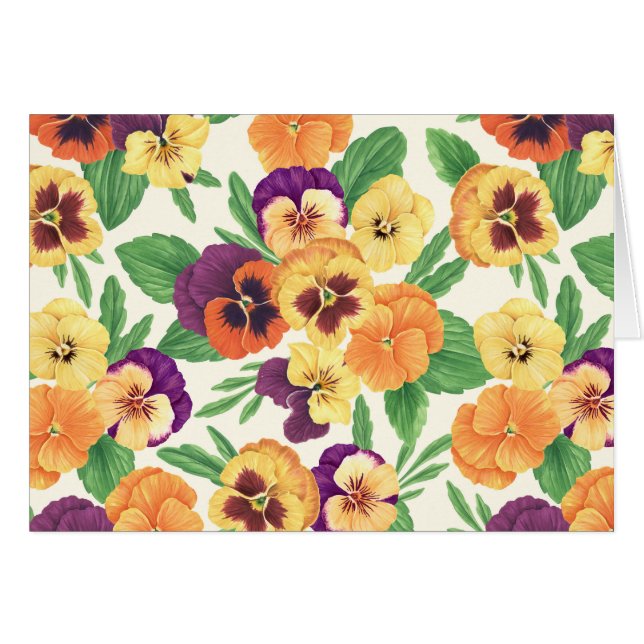 Pansies en blanco roto (Anverso (Horizontal))