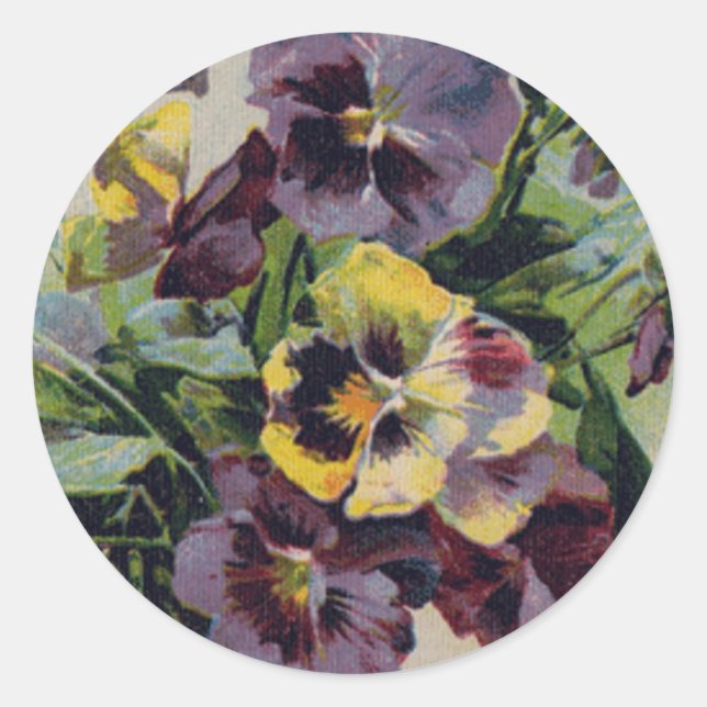 Pansies - Pegatina (Anverso)
