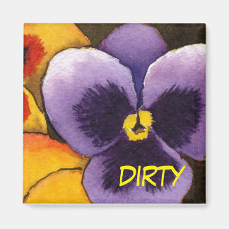 "Pansy #1", imán de estado de lavavajillas sucio c