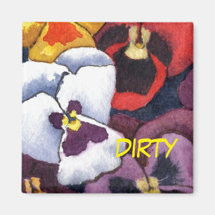 "Pansy #2", imán de estado del lavavajillas con f