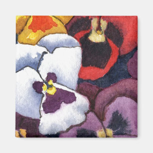 "Pansy #2" imán floral