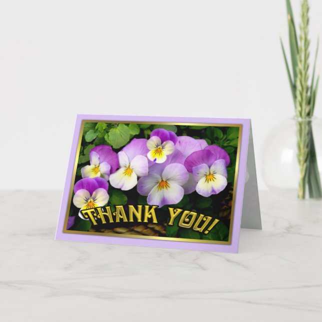 Pansy ~ Gracias ~ Tarjeta (Anverso)
