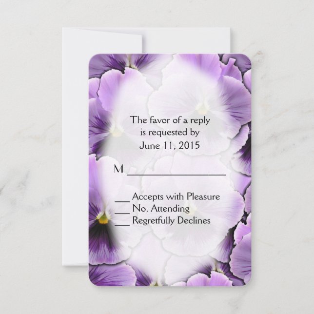 Pansy Púrpura RSVP (Anverso)