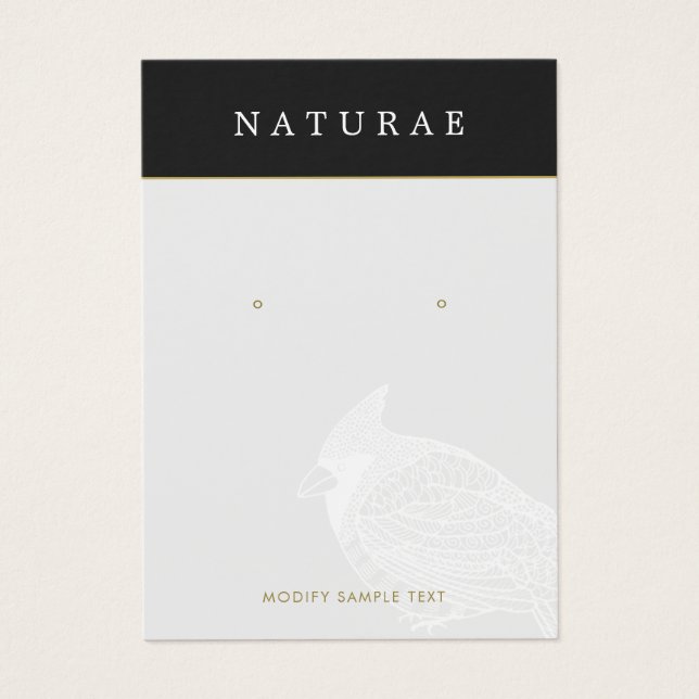 Pantalla Artística Única De Aves De Joyería (Frente)