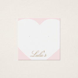 Pantalla Cute Pink Heart Stud Earl