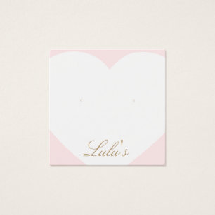 Pantalla Cute Pink Heart Stud Earl