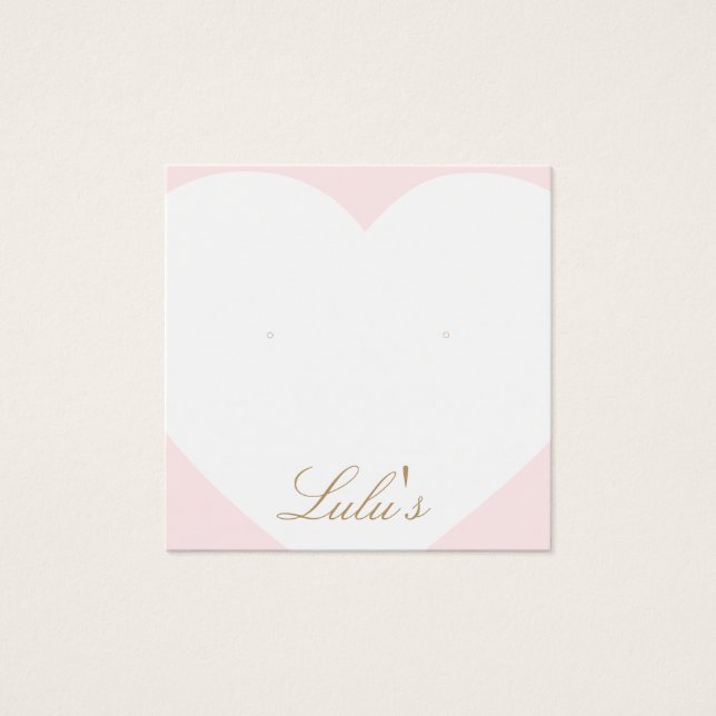 Pantalla Cute Pink Heart Stud Earl (Anverso)